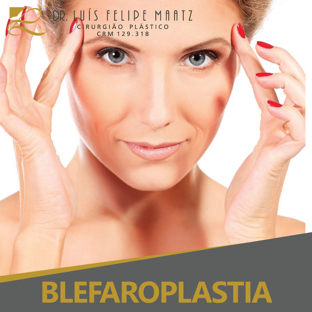 Cirurgia Plástica Blefaroplastia ou Pálpebras - Clínica de cirurgia plástica Dr. Luís Maatz, localizada na cidade de Jundiaí.