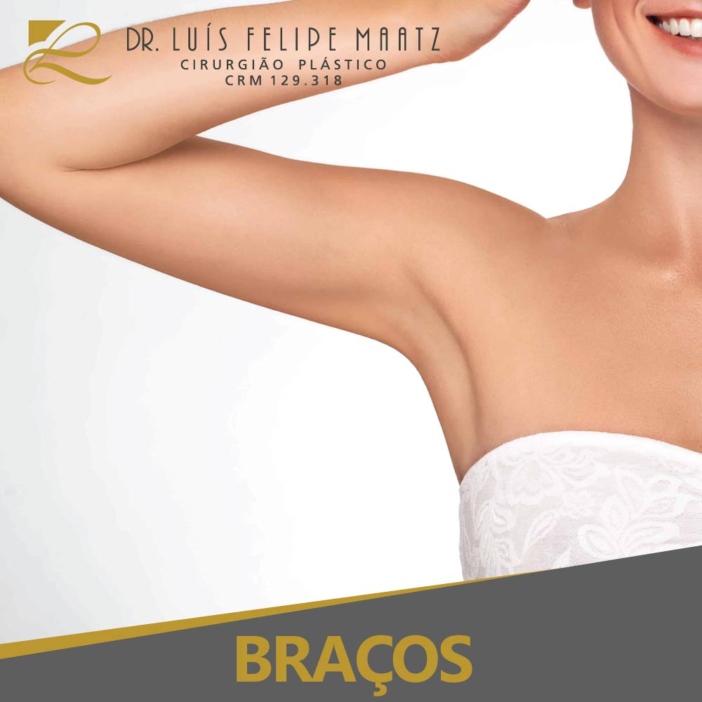 Cirurgia plástica braços ou braquioplastia- Clínica de cirurgia plástica Dr. Luís Maatz, localizada na cidade de Jundiaí.