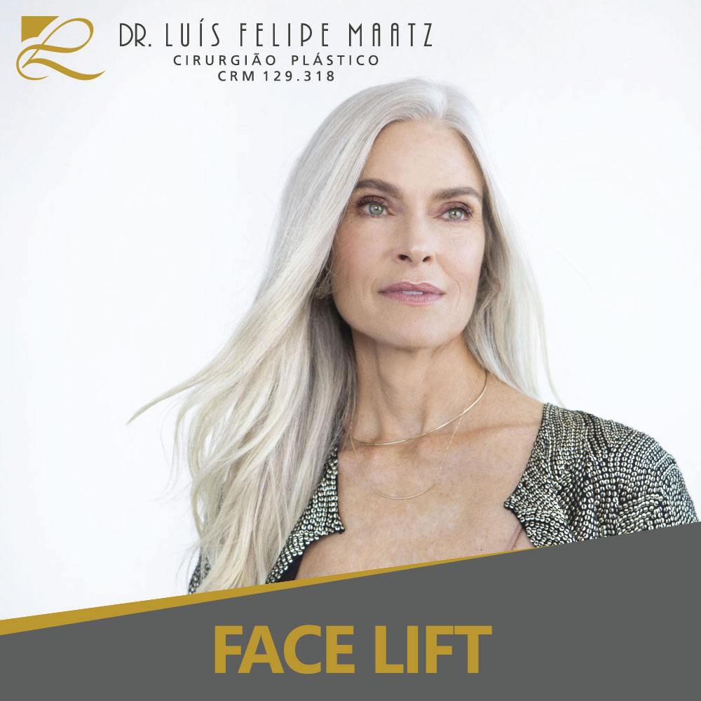 Cirurgia Plástica ritidoplastia, Face ou Face Lift - Clínica de cirurgia plástica Dr. Luís Maatz, localizada na cidade de Jundiaí.