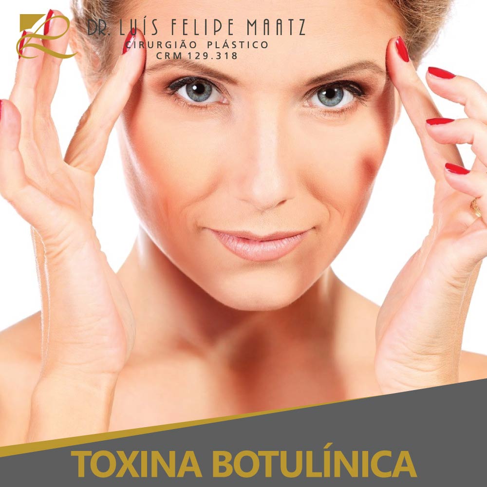 Tratamento de Toxina Botulínica ou Botox - Clínica de cirurgia plástica Dr. Luís Maatz, localizada na cidade de Jundiaí.